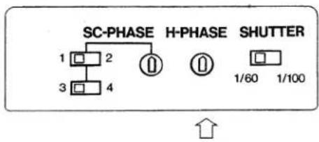 SC-PHASE H-PHASE SHUTTER 1 2 3 4 1/60 1/100