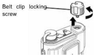Elmo SUV-Cam PRO - Remove the belt clip locking screw - 1