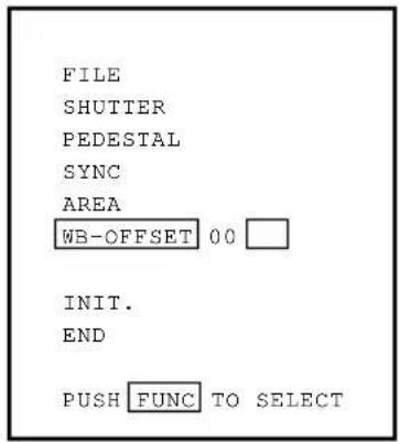 Elmo CC431E - W B-OFFSET (White Balance Offset) - 2