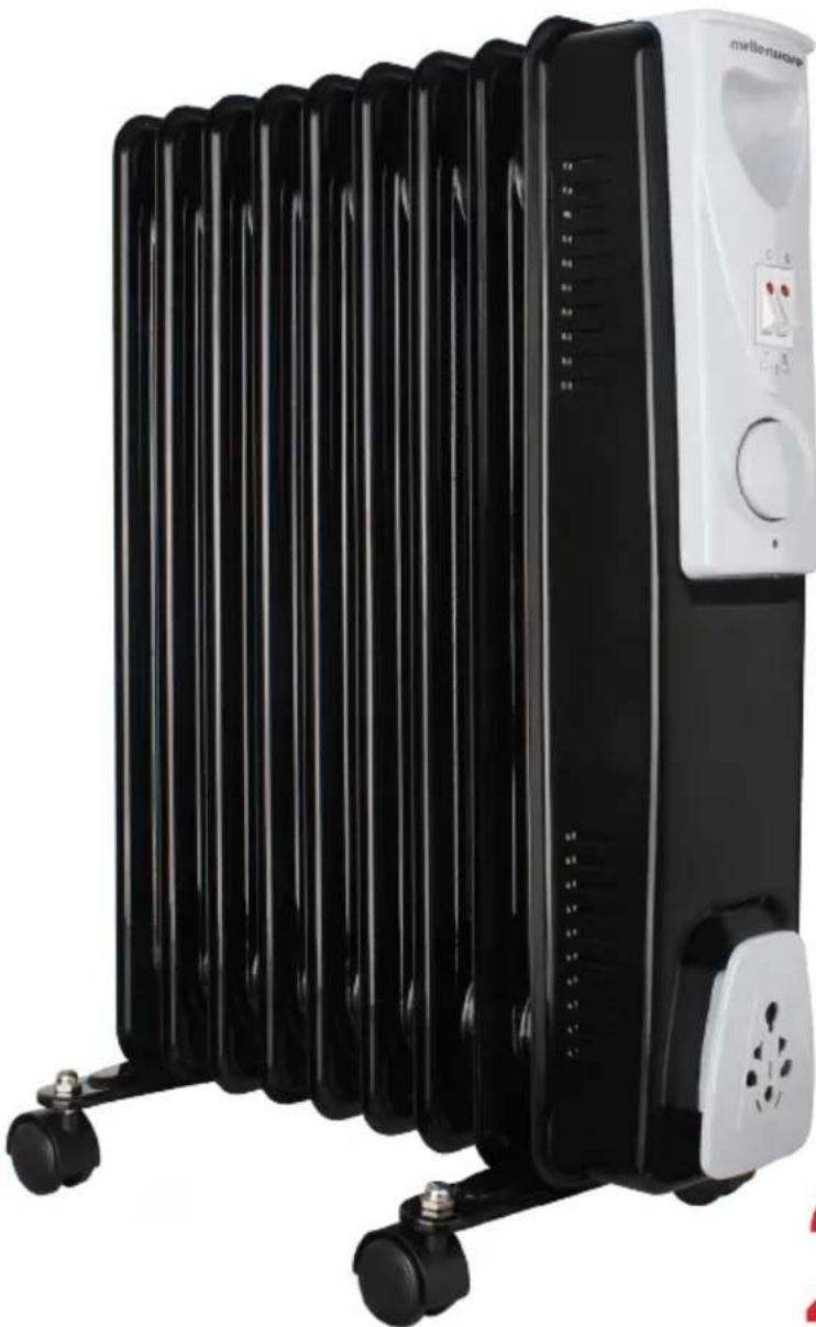 Mellerware Mohabi 2000 35151 - MOHABI 2000W 9 Fin oil heater - 1