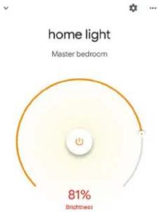 home light Master bedroom 81% Brightness