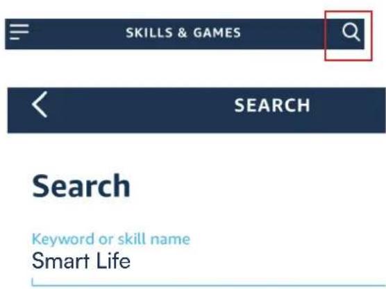 SKILLS & GAMES SEARCH Search Keyword or skill name Smart Life