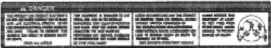 Scanned document page with dense text columns and a central logo, likely from a legal or administrative report.
