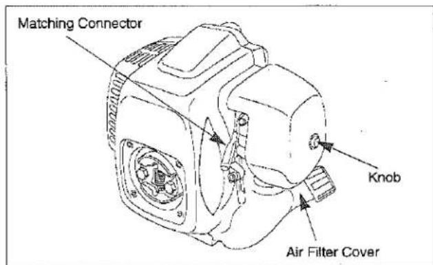 Matching Connector Knob Air Filter Cover