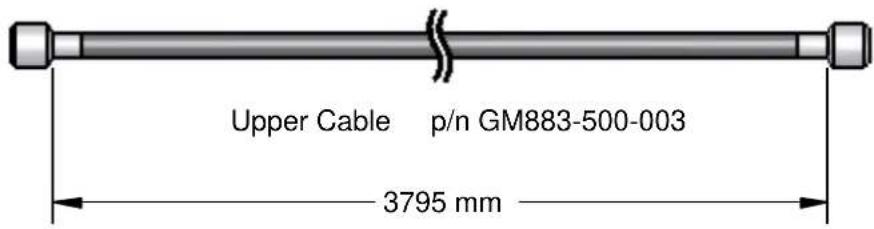 Upper Cable p/n GM883-500-003 3795 mm
