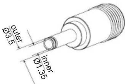 outer Ø3.5 inner Ø1.35