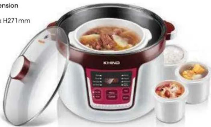Khind BH600AS - Dimensions - 2
