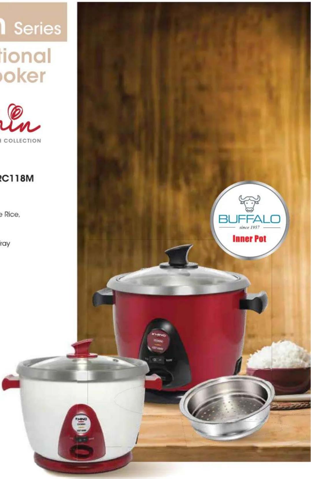 Series rional oker in COLLECTION C118M e Rice, ray BUFFALO since 1957 Inner Pot