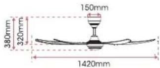 150mm 380mm 320mm 1420mm