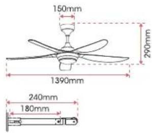 150mm 290mm 1390mm 240mm 180mm
