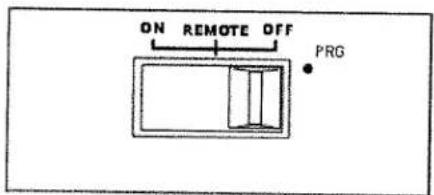 ON REMOTE OFF PRG
