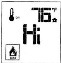 ON 75°F Hi MAX