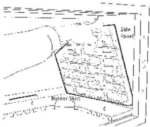 Side Panel Burner Skirt