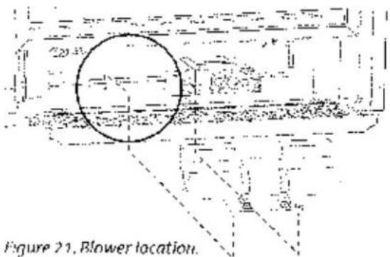 Figure 21. Blower location.
