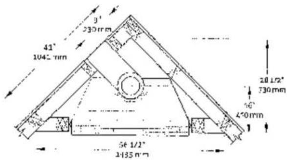 3' 230mm 41° 1045 mm 20 L/2" 730mm 56 1/2" 1-135 mm 450mm