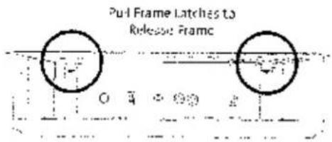 Pull Frame Latches to Release Frame