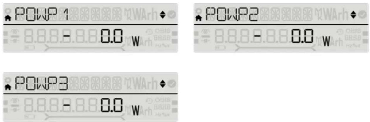 POWP 1 8.8.8.8.8.0 W POWP2 8.8.8.8.0 W POWP3 8.8.8.8.0 W