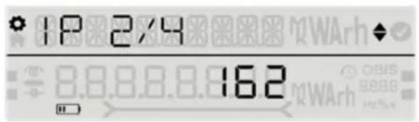 1P 2/4 8.8.8.8.8.162 WArh OBIS 8888 Hz%