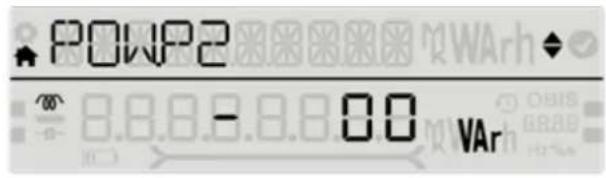 POWP2 8.8.8 - 0.8 00 VAr