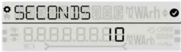 SECONDS 8.8.8.8.8.8.10 WArh OBIS 8888 H25A