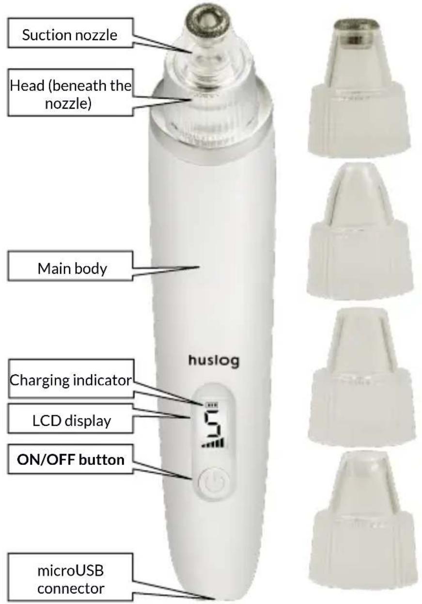 Huslog BE-100124 - Device construction - 1