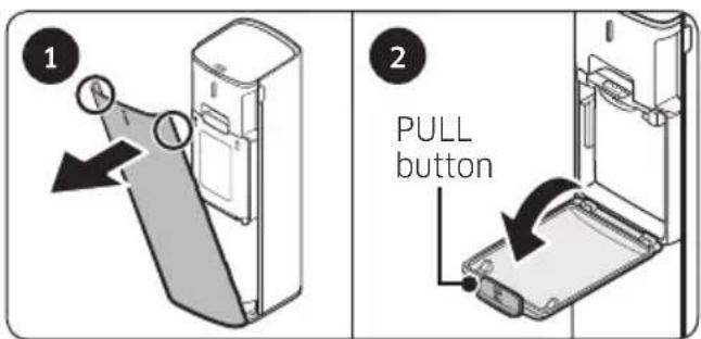 1 2 PULL button
