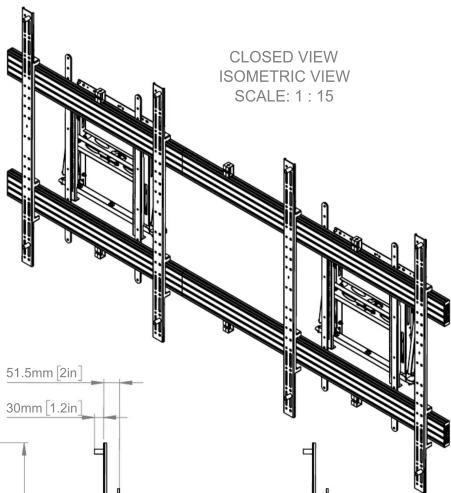CLOSED VIEW ISOMETRIC VIEW SCALE: 1 : 15 51.5mm [2in] 30mm [1.2in]