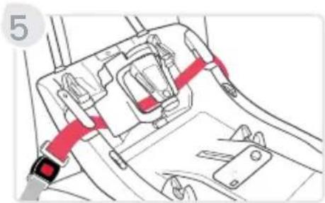 BRITAX Willow SC - Lap Belt Installation - 5