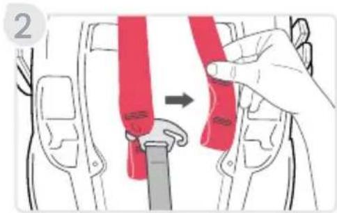 BRITAX Willow SC - Child Restraint Functions Adjusting the Harness - 3