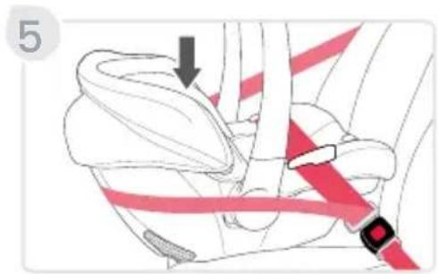 BRITAX Willow SC - Lap-Shoulder Belt Installation with European Belt Guide - 4
