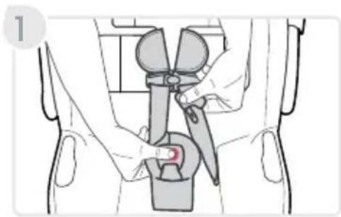 BRITAX Willow SC - Adjusting the Buckle Position - 2