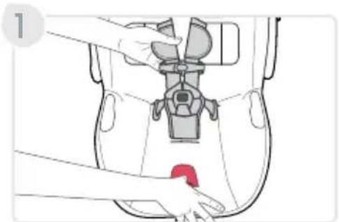 BRITAX Willow SC - Child Restraint Functions Adjusting the Harness - 2