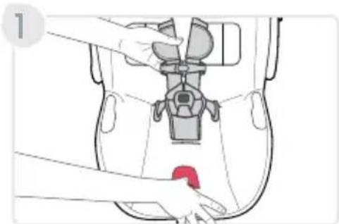 BRITAX Willow SC - Funciones del asiento de seguridad para niños Cómo ajustar el arnés - 2
