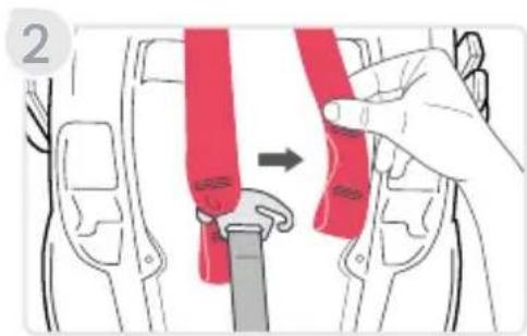 BRITAX Willow SC - Funciones del asiento de seguridad para niños Cómo ajustar el arnés - 3
