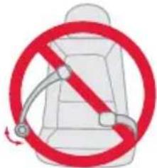 Prohibition sign with red prohibition symbol and circular arrow, indicating no smoking or anti-smoking