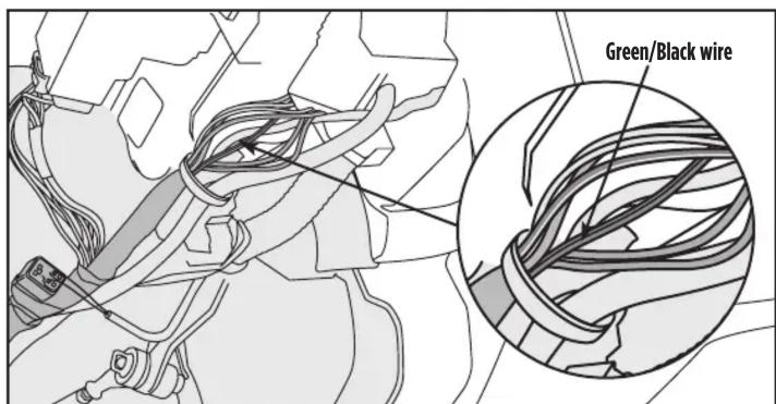 Green/Black wire