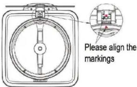 Please align the markings