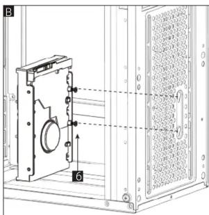 Technical diagram of a mechanical assembly with labeled components and dimension lines