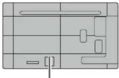 PANASONIC TH-65CQE2U - AC cord connection and fixing / Cable fixing - 1