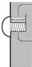 PANASONIC TH-65CQE2U - Required space for ventilation - 1