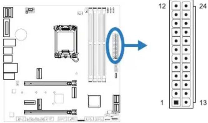BIOSTAR B660M-SILVER - ATX: разъем источника питания ATX - 1
