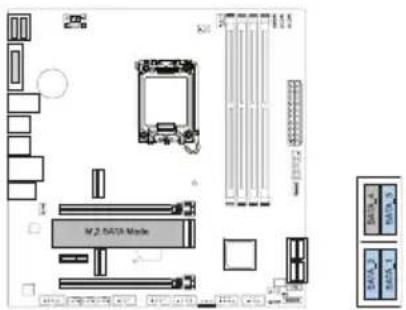 BIOSTAR B660M-SILVER - Статус совместного использования слотового модуля М.2 - 3