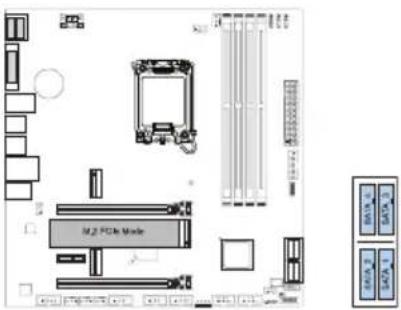 BIOSTAR B660M-SILVER - Статус совместного использования слотового модуля М.2 - 4