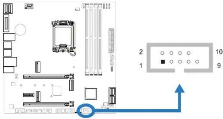 BIOSTAR B660M-SILVER - COM1: разъем последовательного порта - 1