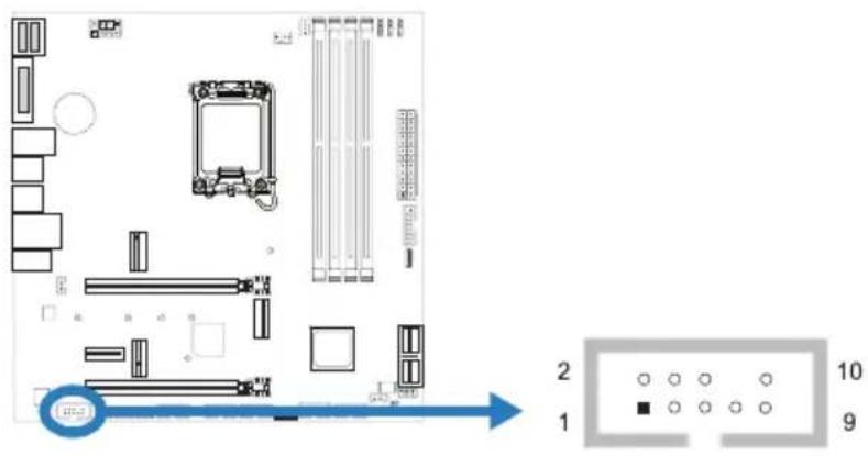 BIOSTAR B660M-SILVER - F\_AUDIO1: Front Panel Audio Header - 1