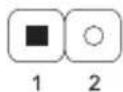 BIOSTAR B660M-SILVER - JCMOS1: Clear CMOS Jumper - 2