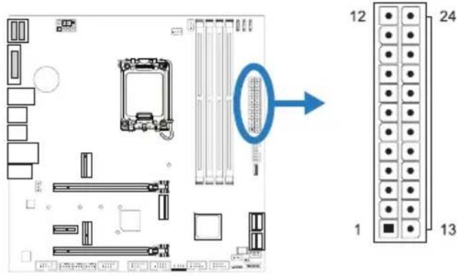 BIOSTAR B660M-SILVER - ATX: ATX電源插槽 - 1