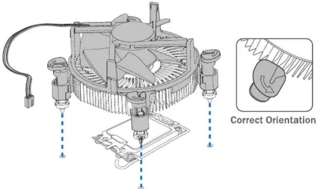 BIOSTAR B660M-SILVER - Install a Heatsink - 1