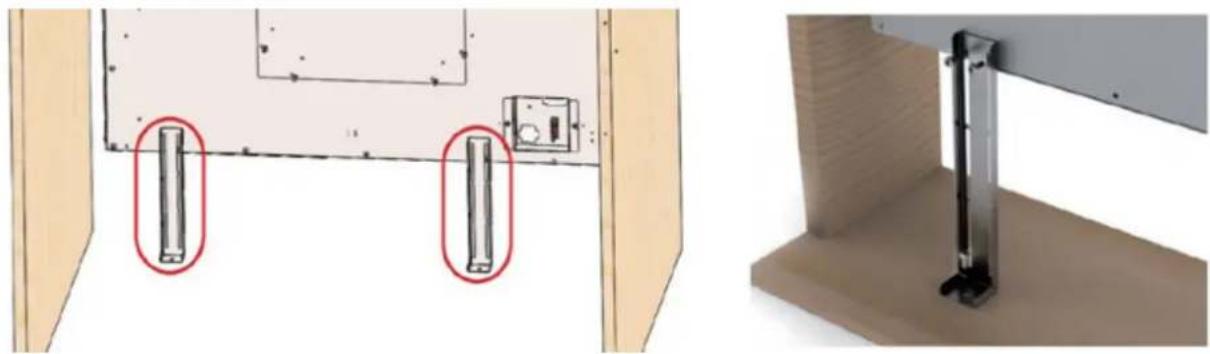 SIRIUS SDD2ELEMIC88 - Adjusting the height of the benchtop insert section - 4