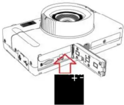 MINOLTA MND25 - Installing the Battery - 1